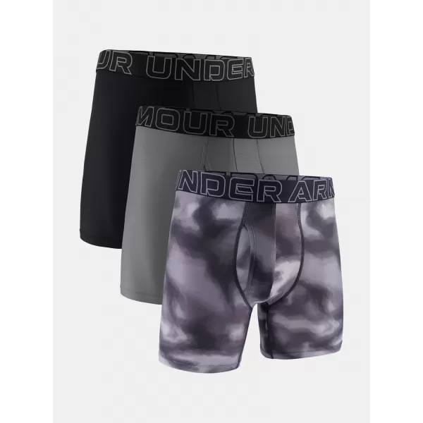  Boxeri pentru bărbați UNDER ARMOUR M UA PERF TECH MESH (3KS) 1383885-024 GRI TITAN 