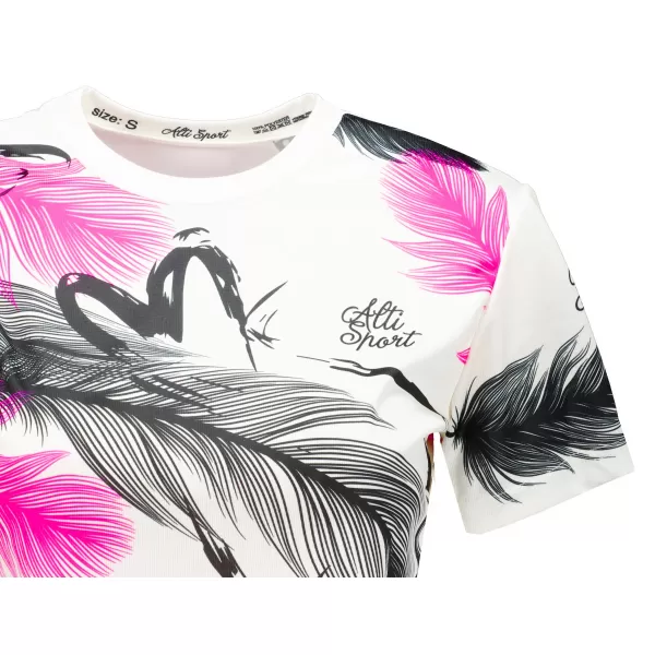  Crop top de damă premium ALTISPORT VOJ/ALW001TR07 ALB 
