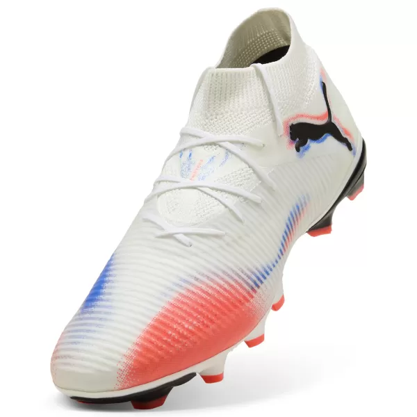  Pantofi pentru bărbați PUMA FUTURE 8 PRO FG/AG 10858801 WHITE/ ALB/PUMA NEGRU/ROȘU STRĂLUCITOR 