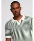 Tricou pentru bărbați OMBRE OM-POSS-0161 ALB ȘI MĂSLIN