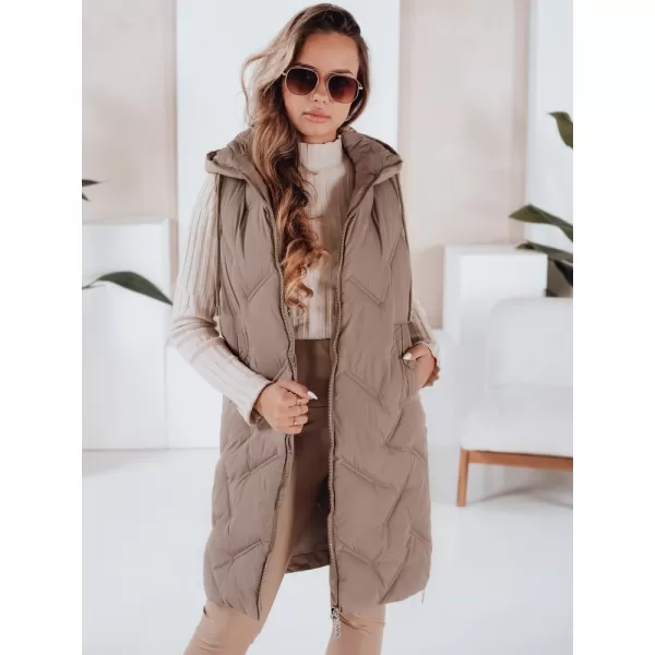  Geacă pentru doamne DSTREET TY5098 CARAMEL 