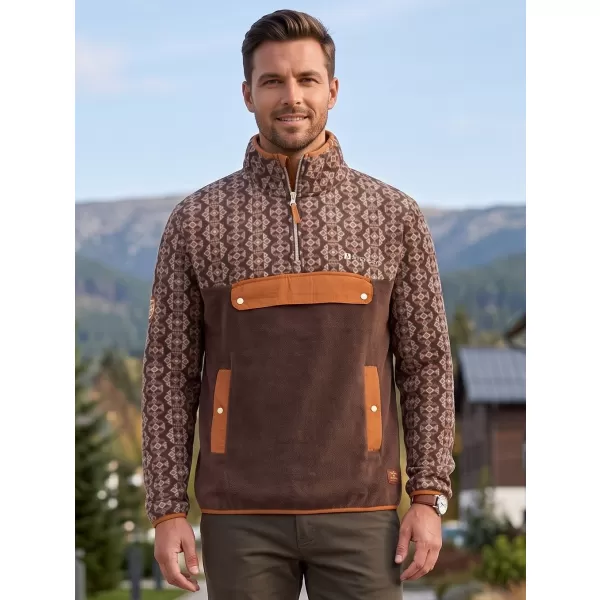  Hanorac pentru bărbați din fleece ALTISPORT GARM MARO 