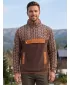 Hanorac pentru bărbați din fleece ALTISPORT GARM MARO