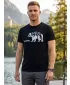 Tricou pentru bărbați cu mâneci scurte ALTISPORT ALM193129 NEGRU