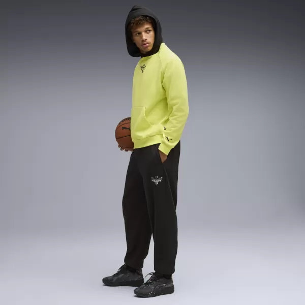  Hanorac pentru bărbați PUMA MELO ALWAYZ ON 1 HOODIE 63075205 LEMON SHERBERT 