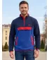 Hanorac pentru bărbați din fleece ALTISPORT GARM ALBASTRU