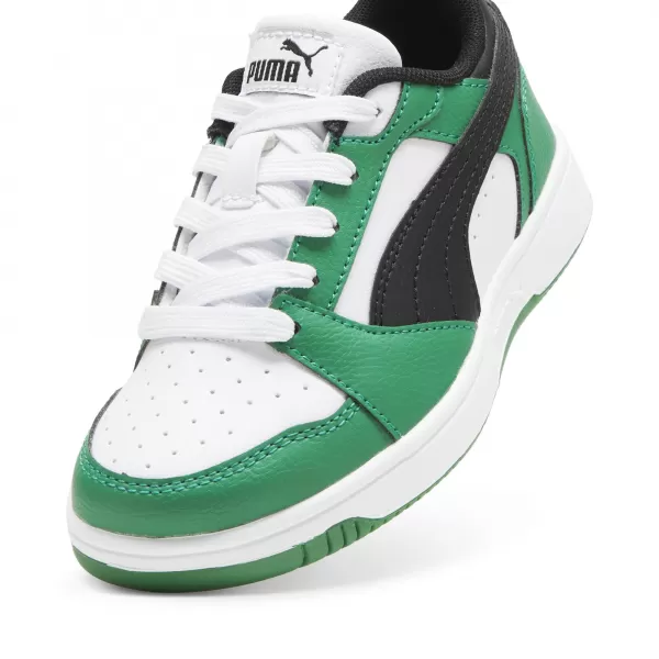  Cizme PUMA REBOUND V6 LO PS 39383405 PUMA WHITE/PUMA BLACK/VERDE 