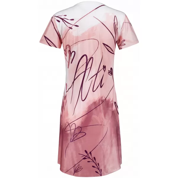  Tricou premium extins pentru femei ALTISPORT VOJ/ALW083SAT02 ALB ROZ 