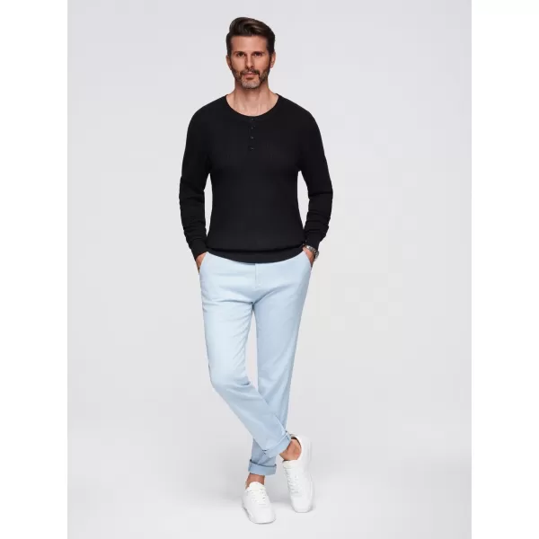  Pulover pentru bărbați OMBRE OM-SWSW-0182 NEGRU 