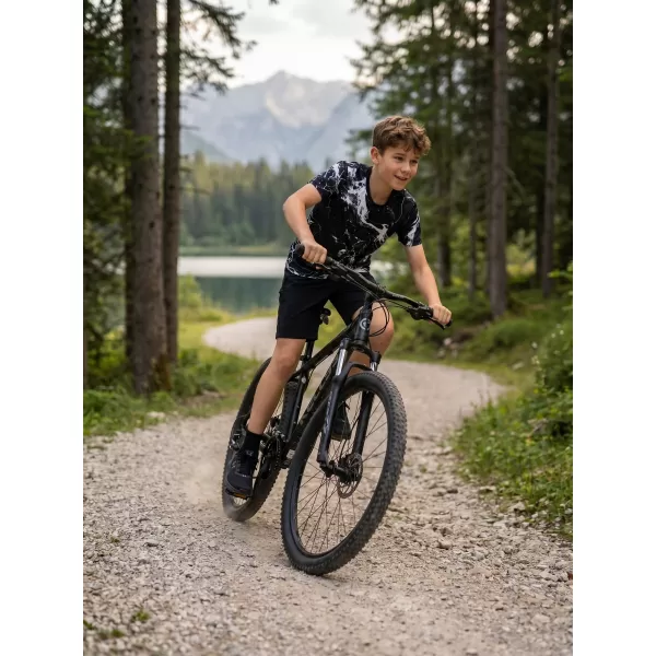  Dětské funkční triko premium ALTISPORT VOJ/ALK071TR01 ČERNOBÍLÁ 