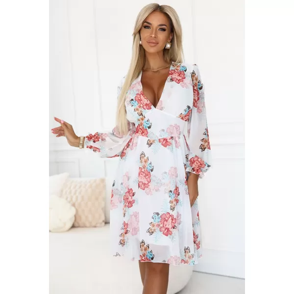  Rochie NUMOCO 388-3 FLORI COLORATE 