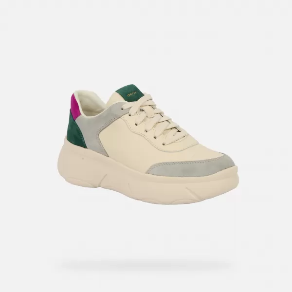  Adidași de damă GEOX NEBULA 2.0 X G009657 CREMOS 