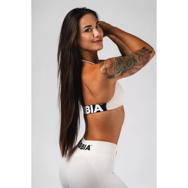  Sutien sport cu ridicare fără cusături FLOW SEAMLESS 495 CREAM Nebbia 