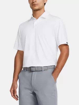 Tricou pentru bărbați UNDER ARMOUR UA T2G POLO LB 1383255-100 ALB
