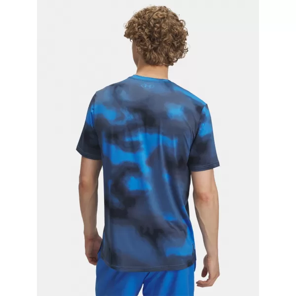  Tricou pentru bărbați UNDER ARMOUR VANISH ENERGY PRINTED SS 1383974-402 ALBASTRU 