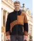 Hanorac pentru bărbați din fleece ALTISPORT GANAN NEGRU/MARO