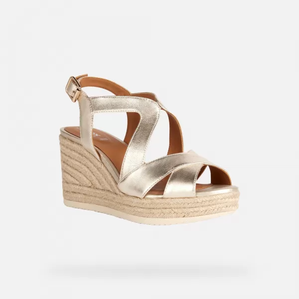  Sandale de dama GEOX PONZA DE AUR 