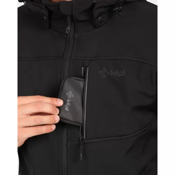  Jachetă softshell pentru bărbați KILPI RAVIO-M ZM0129KI NEGRU 