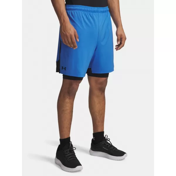  Pantaloni scurți pentru bărbați UNDER ARMOUR UA TECH VENT 2IN1 SHORT ALBASTRU 