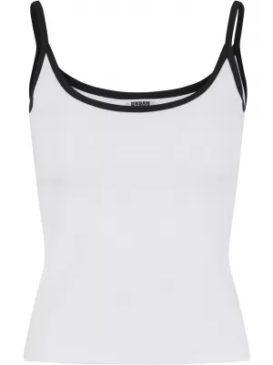 Maieu de damă URBAN CLASSICS TB7485A ALB/NEGRU/ALB/NEGRU