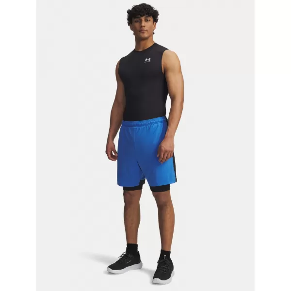  Pantaloni scurți pentru bărbați UNDER ARMOUR UA TECH VENT 2IN1 SHORT ALBASTRU 