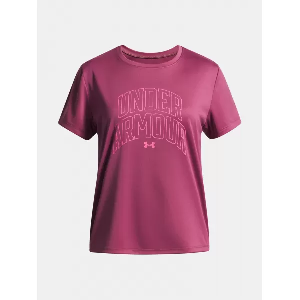  Tricou fetita UNDER ARMOUR TECH VARSITY GRAPHIC SS 6007917-659 ROŞU 