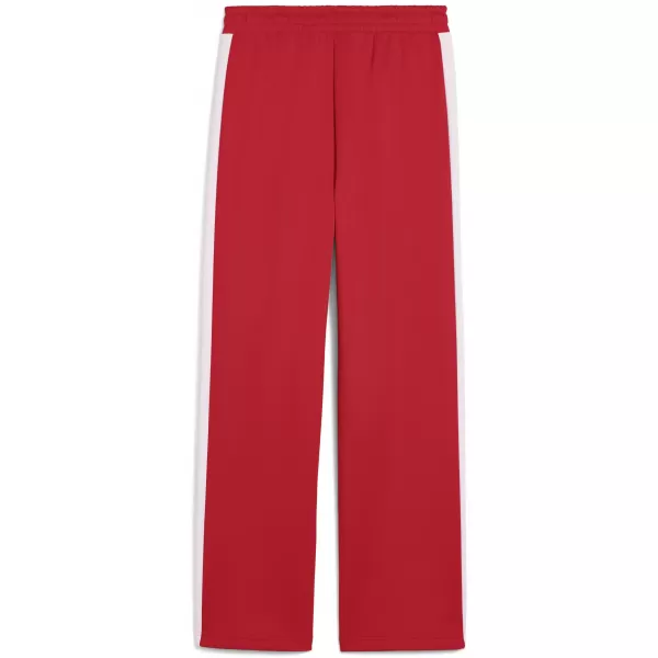  Pantaloni de trening pentru femei PUMA T7 ALWAYS ON STRAIGHT TRACK PANTS OP 62979711 PENTRU TOTDEAUNA ROȘU 