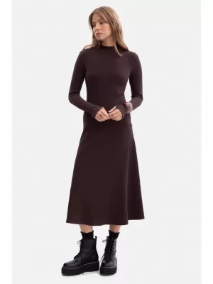 Rochie BEWEAR B299 CIOCOLATA NEAGRA