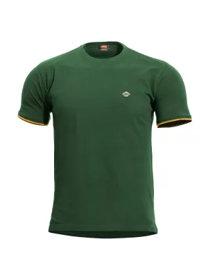 tricou PENTAGON LEVANTES CREWNECK STRIPES K09026 SPRINGBOK VERDE