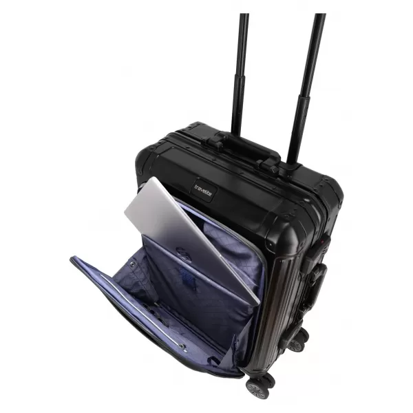  Valiză TRAVELITE NEXT 4W S FRONT POCKET NEGRU 