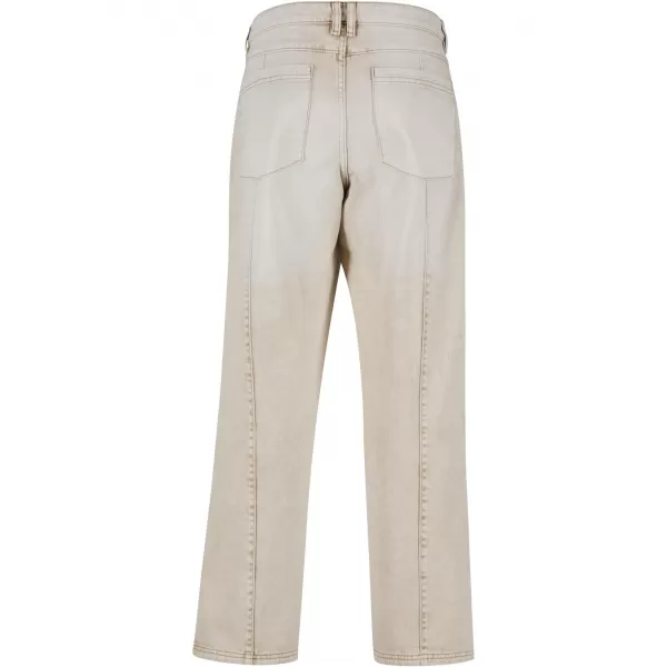  Blugi URBAN CLASSICS TB7605 ALB MURDAR SPĂLAT 