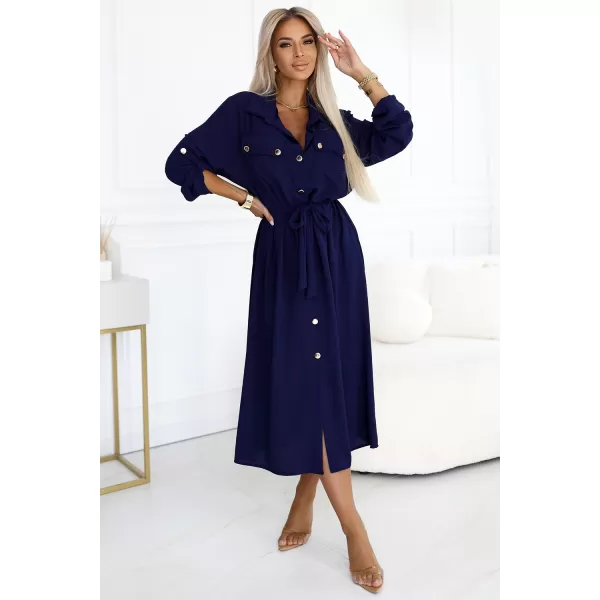  Rochie NUMOCO 531-6 ALBASTRU 