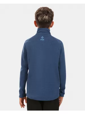 Hanorac fleece pentru copii KILPI ALMERI-J ZJ0204KI ALBASTRU ÎNCHIS