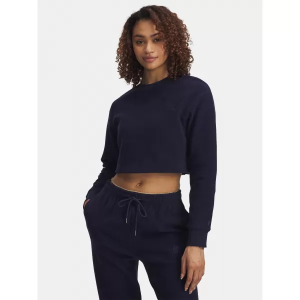  Hanorac de dama UNDER ARMOUR ICON TERRY VARSITY CREW ALBASTRU 