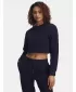 Hanorac de dama UNDER ARMOUR ICON TERRY VARSITY CREW ALBASTRU