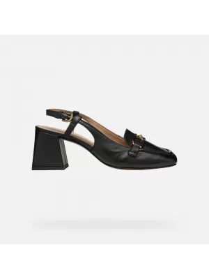 Pantofi de dama cu toc GEOX CORONILLA NEGRU