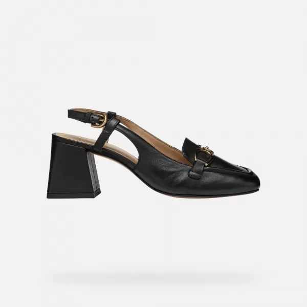  Pantofi de dama cu toc GEOX CORONILLA NEGRU 