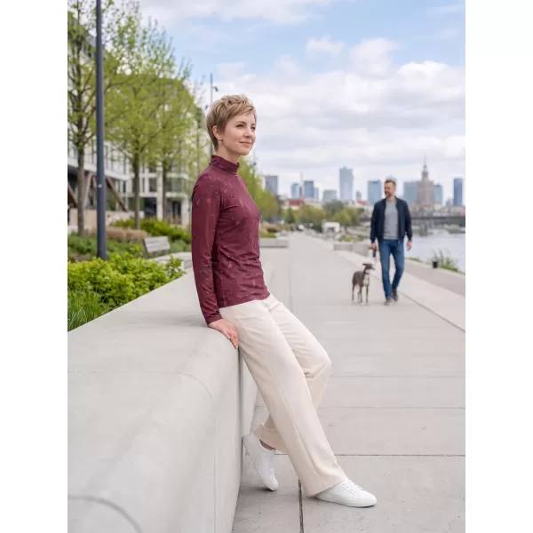  Tricou pentru femei ALTISPORT GERDA BURGUNDIA 