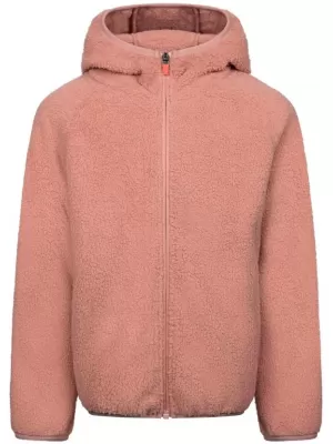 Hanorac fleece pentru copii TRESPASS MINALLY TRANDAFIR MIJLOCIU
