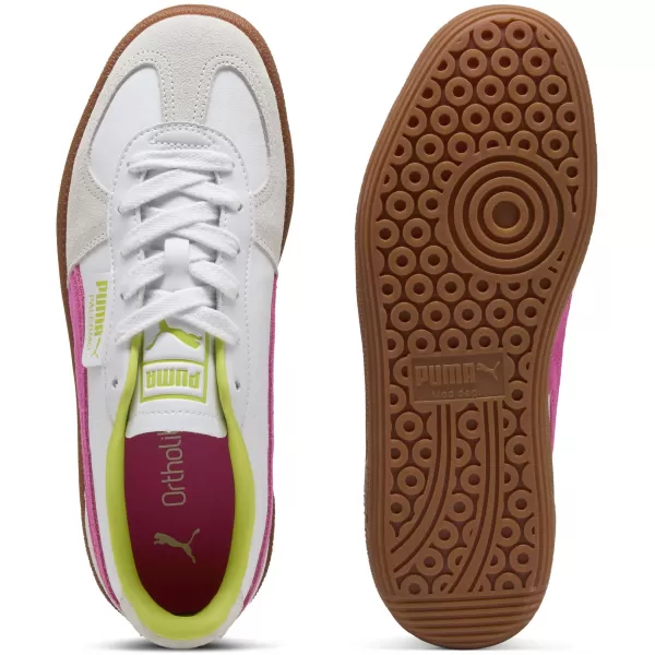  Pantofi pentru bărbați PUMA PALERMO LTH 39646425 CÂINE PUMA WHITE/FLURU PINK 