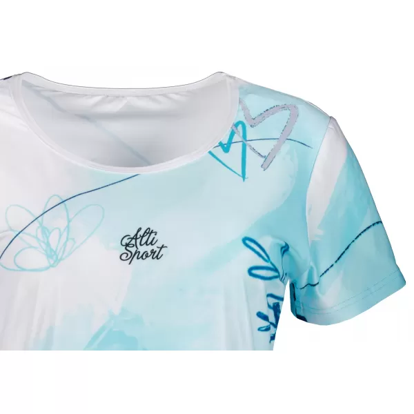  Tricou premium extins pentru femei ALTISPORT VOJ/ALW083SAT02 ALB ALBASTRU 