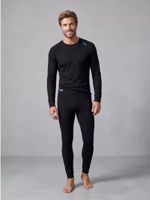 Set termic pentru bărbați ALTISPORT GAIN NEGRU