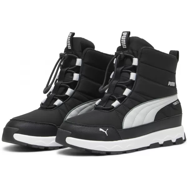  Cizme PUMA EVOLVE BOOT PURETEX JR 39264702 PUMA NEGRU/CENUȘĂ GRI/ALB 