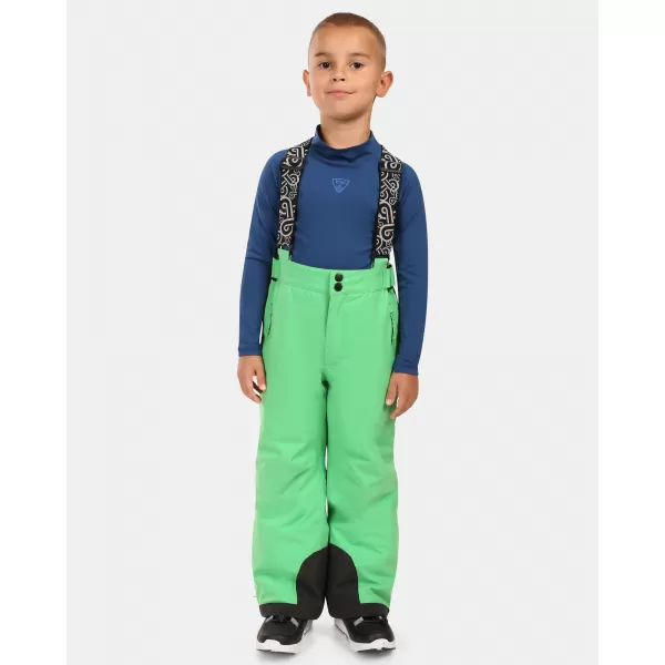  Pantaloni de schi pentru copii KILPI MIMAS-J ZJ0401KI VERDE 
