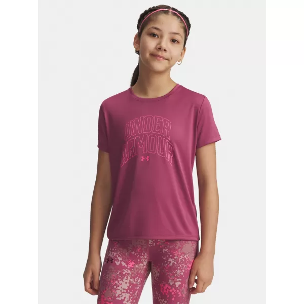  Tricou fetita UNDER ARMOUR TECH VARSITY GRAPHIC SS 6007917-659 ROŞU 