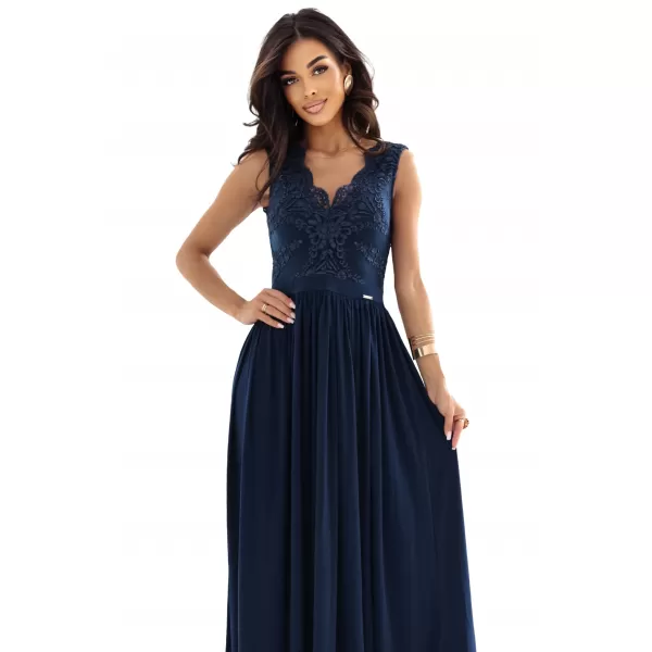  Rochie NUMOCO 215-6 ALBASTRU ÎNCHIS 