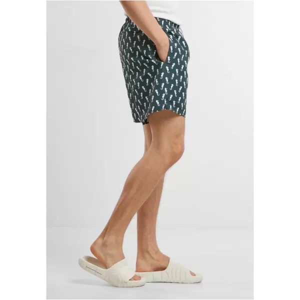  Pantaloni scurți de baie URBAN CLASSICS TB2679 MELANGE GRI ÎNCHIS 
