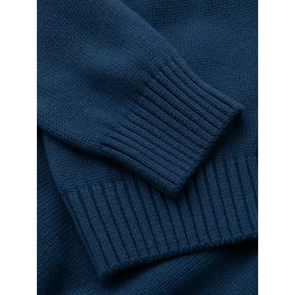  Pulover pentru bărbați OMBRE OM-SWTN-0163 ALBASTRU ÎNCHIS 