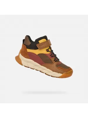 Botine pentru baieti GEOX FLEXYPER PRO BOY B J56NBA0ME22C6FN6 MARO
