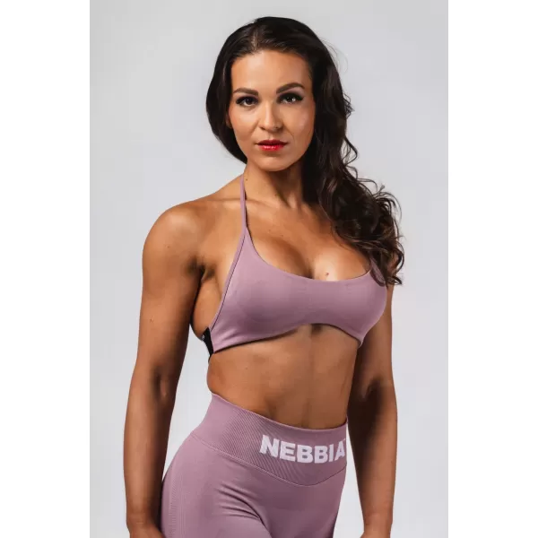  Sutien sport cu ridicare fără cusături FLOW SEAMLESS 495 PINK Nebbia 